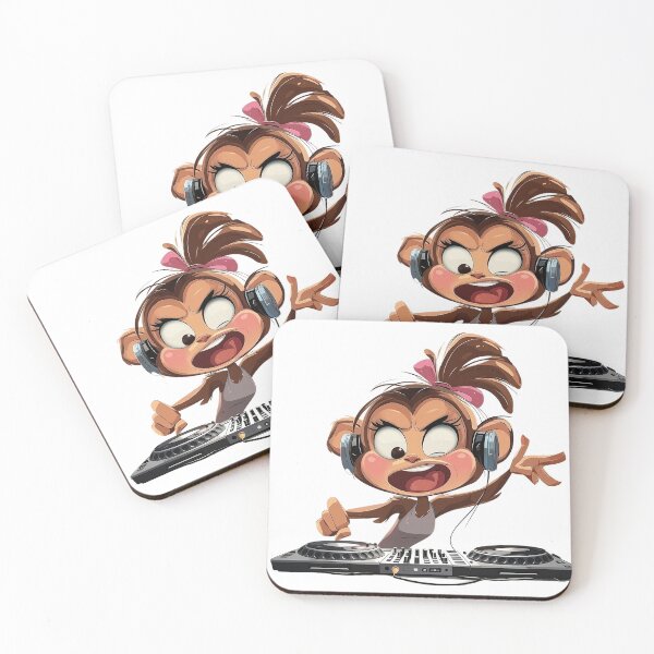 Item preview, Sassy DJ Monkey - Drop It Like It’s Banana designed and sold by monkeymadestore.