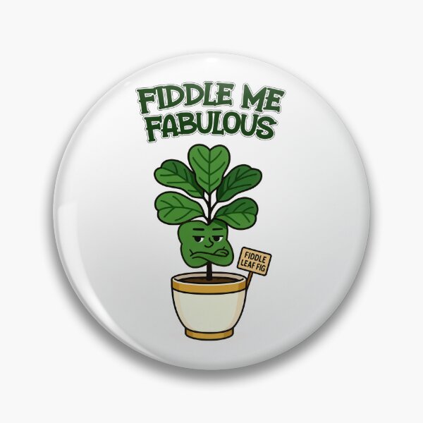Item preview, Fiddle Leaf Fig – Fiddle Me Fabulous - Funny Houseplant Characters designed and sold by EdgyEdgeArt.