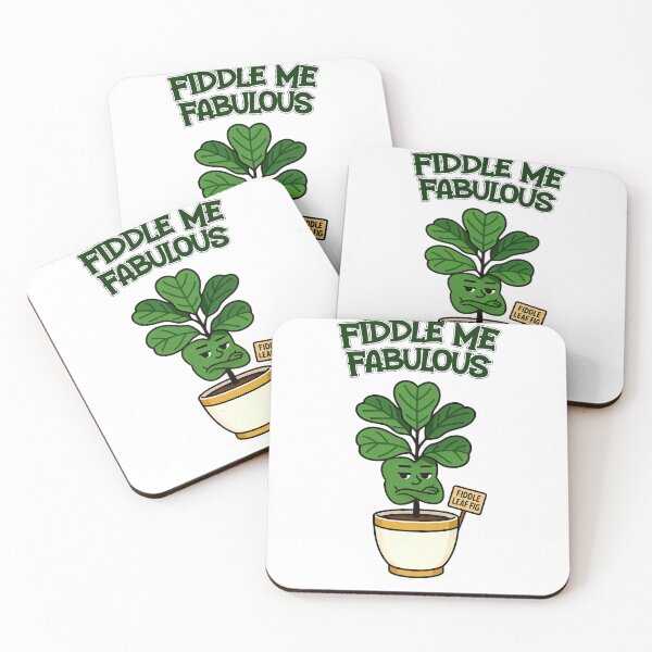 Item preview, Fiddle Leaf Fig – Fiddle Me Fabulous - Funny Houseplant Characters designed and sold by EdgyEdgeArt.
