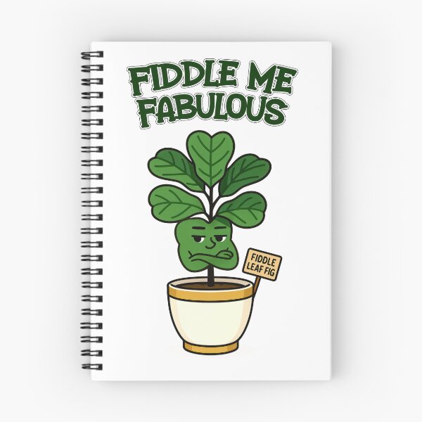 Item preview, Fiddle Leaf Fig – Fiddle Me Fabulous - Funny Houseplant Characters designed and sold by EdgyEdgeArt.