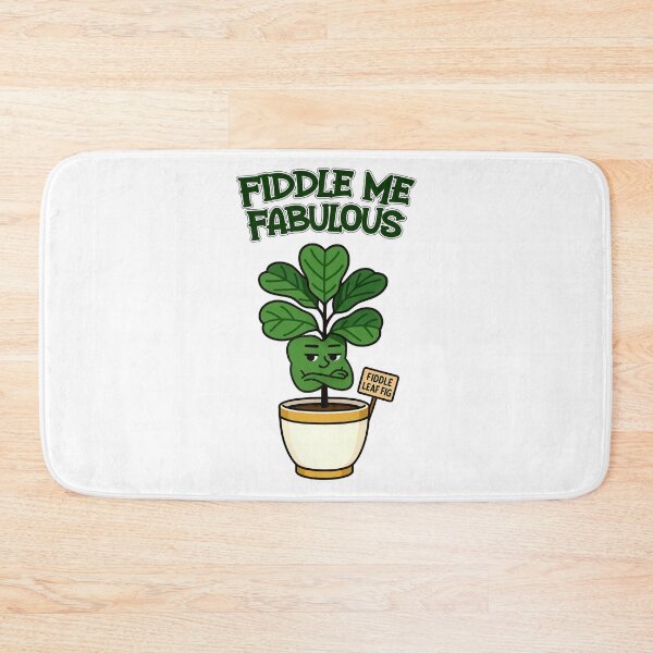 Item preview, Fiddle Leaf Fig – Fiddle Me Fabulous - Funny Houseplant Characters designed and sold by EdgyEdgeArt.