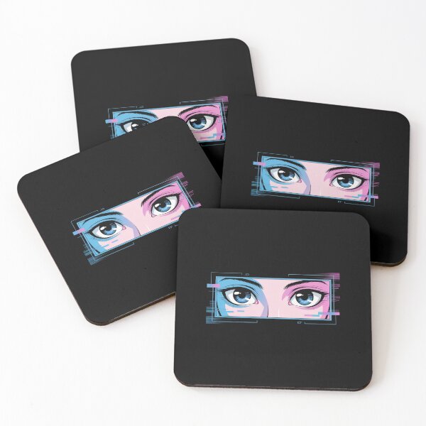 Artikelvorschau, Neon Glitch Anime Augen entworfen und verkauft von SignumShop.