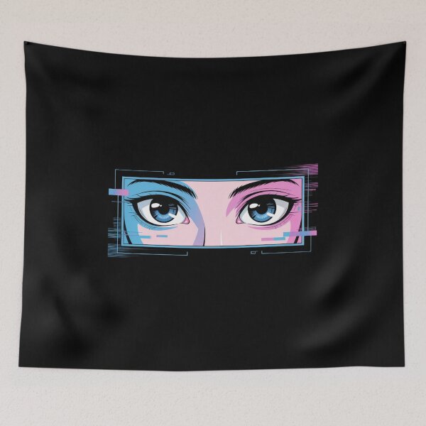 Artikelvorschau, Neon Glitch Anime Augen entworfen und verkauft von SignumShop.