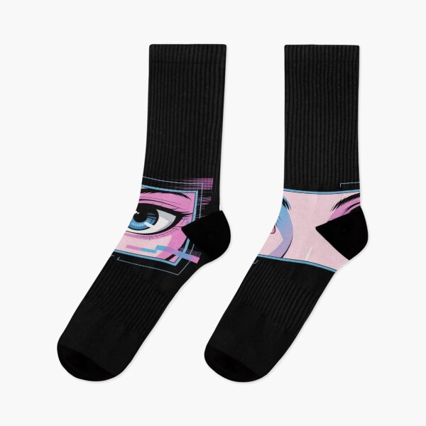 Artikelvorschau, Neon Glitch Anime Augen entworfen und verkauft von SignumShop.