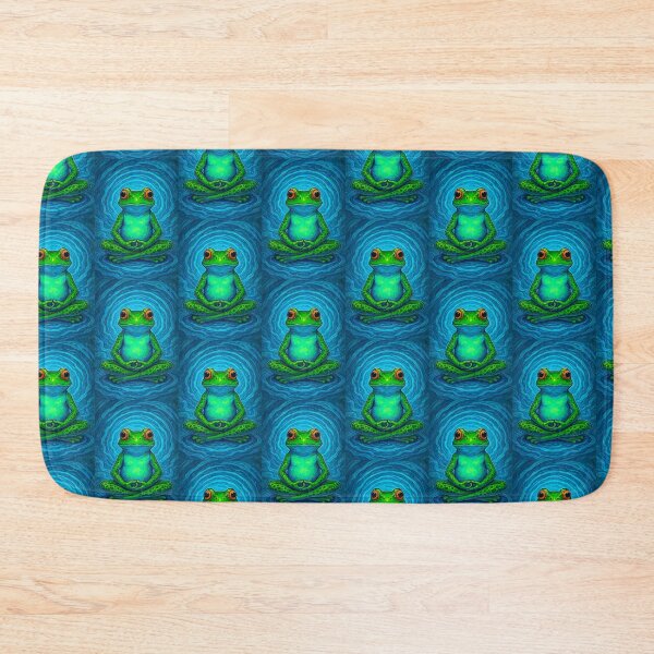 Item preview, Zen Frog -- Elemental Water Frog—Mystical Waves Meditation designed and sold by  Ojo de Lilith.