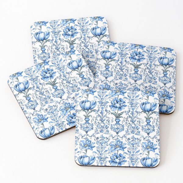 Item preview, Ornate Delft Bloom: Baroque in Blue designed and sold by House of Blue.