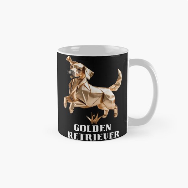 Item preview, Gold Origami Golden Retriever Funny Gifts for Dog Lover designed and sold by suescircus.
