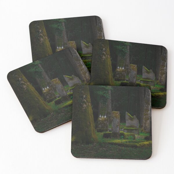 Item preview, Moss-Covered Gravestones in a Shaded Forest designed and sold by minstr3l.