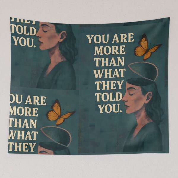 Item preview, You Are More Than What They Told You – Surreal Grunge Empowerment Print designed and sold by Quiet Power Co..