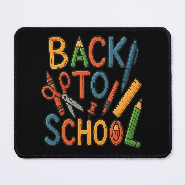 Item preview, Back to School – Cartoon Letters Made of School Supplies designed and sold by Gentelman@rtStudio.