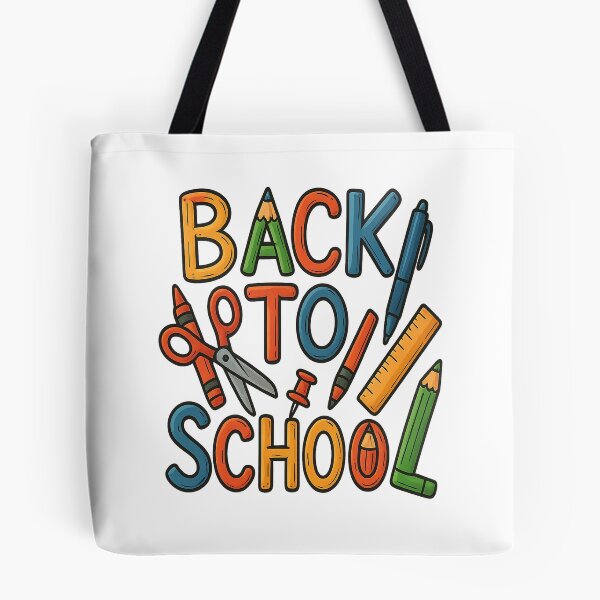 Item preview, Back to School – Cartoon Letters Made of School Supplies designed and sold by Gentelman@rtStudio.