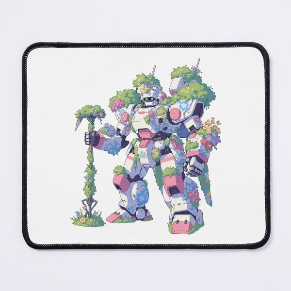Item preview, Nature Mech Robot Overgrown with Plants – Futuristic Eco Warrior Art	 designed and sold by -DEEWOLF-.