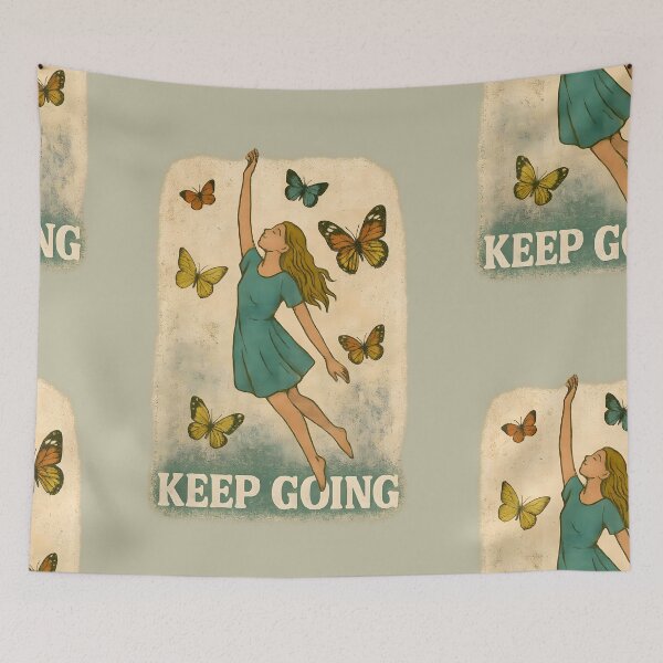 Item preview, Keep Going – Empowerment Artwork for Healing and Growth designed and sold by Quiet Power Co..