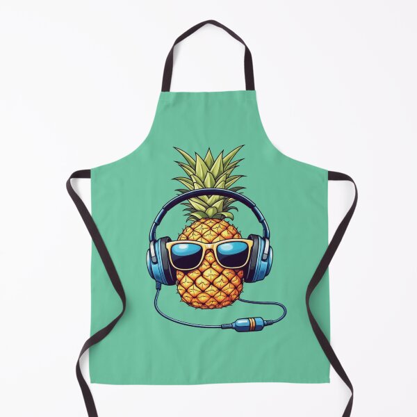 Item preview, Cool Pineapple with Headphones and Sunglasses designed and sold by PrintBreeze.