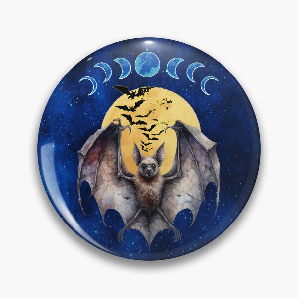 Item preview, Stunning Phases: Bats Beneath the Blue Moon designed and sold by MysticOzzy.