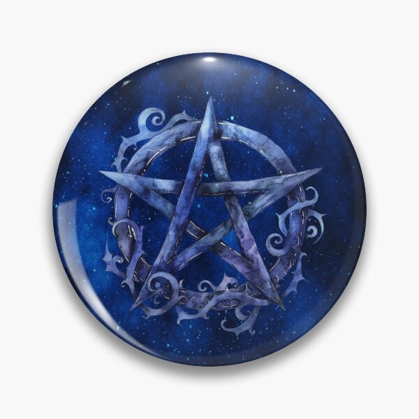Item preview, Eclectic Enchanted Pentagram in Cosmic Blue designed and sold by MysticOzzy.