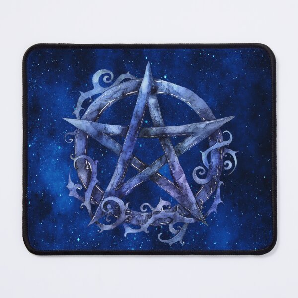 Item preview, Eclectic Enchanted Pentagram in Cosmic Blue designed and sold by MysticOzzy.