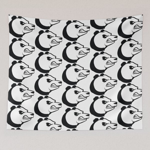 Item preview, Panda Bear Growler B&W designed and sold by MonkeyRed_Art.