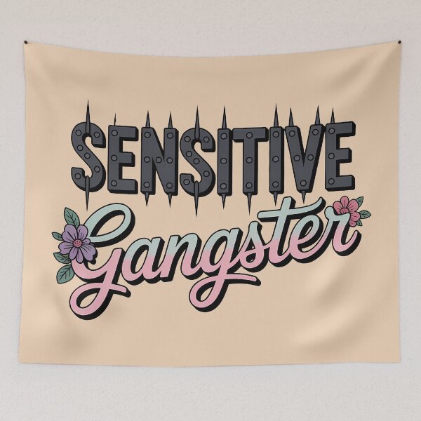 Item preview, Sensitive Gangster Petals And Metal designed and sold by KateLeap.