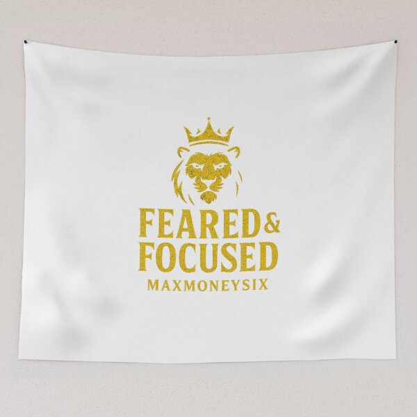 Item preview, FEARED & FOCUSED – MaxMoneySix Gold Lion Crown Logo designed and sold by MaxMoneySix.