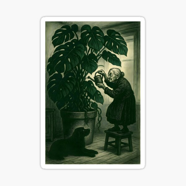 Item preview, Mildred vs. the Monstera (deliciosa) designed and sold by Artistinero.