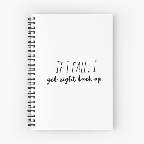 Item preview, If I Fall, I Get Right Back Up – Affirmation – Resilience Quote designed and sold by Camila  Ardila.