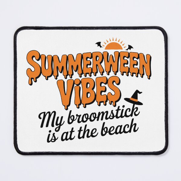 Item preview, Summerween Vibes: My Broomstick is at the Beach - Funny Witch Graphic designed and sold by wendydesigh.