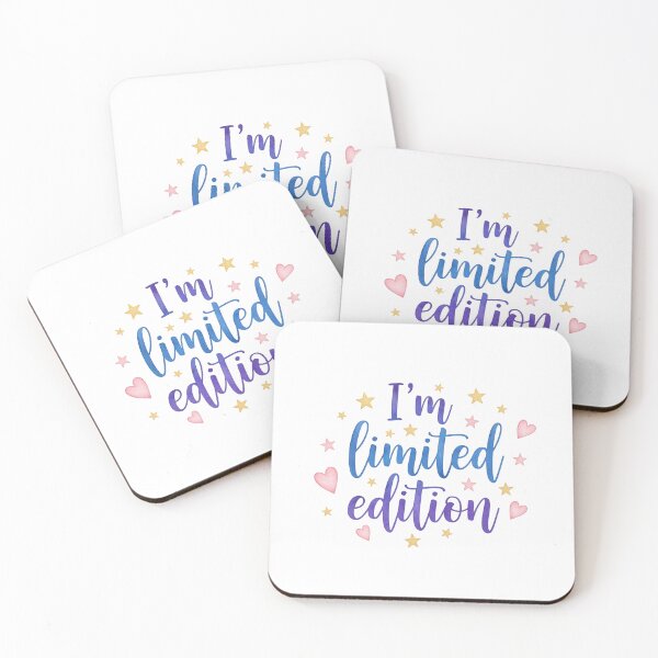 Item preview, I'm Limited Edition - Blue and Purple Gradient Script with Pastel Accents designed and sold by Drevorezkin.