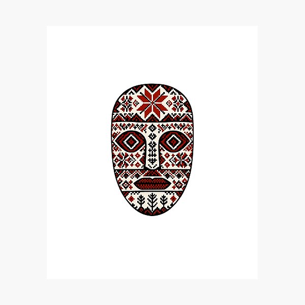Item preview, Traditional Pattern Mask designed and sold by Paninides.