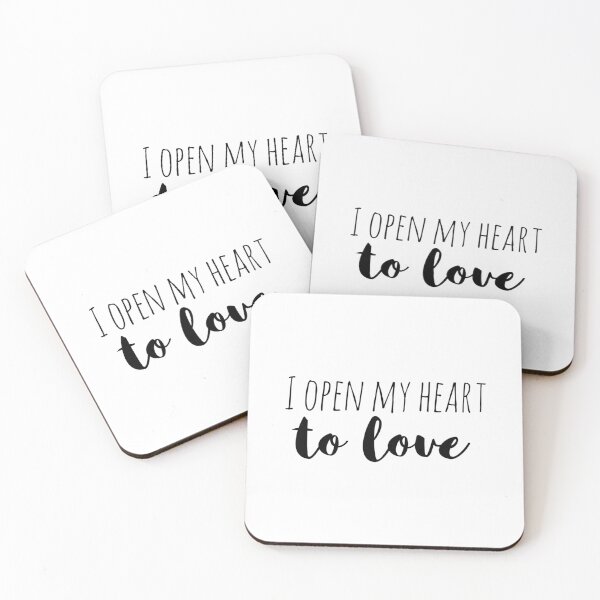 Item preview, I Open My Heart to Love – Affirmation – Heart-Opening Mantra designed and sold by Camila Ardila.