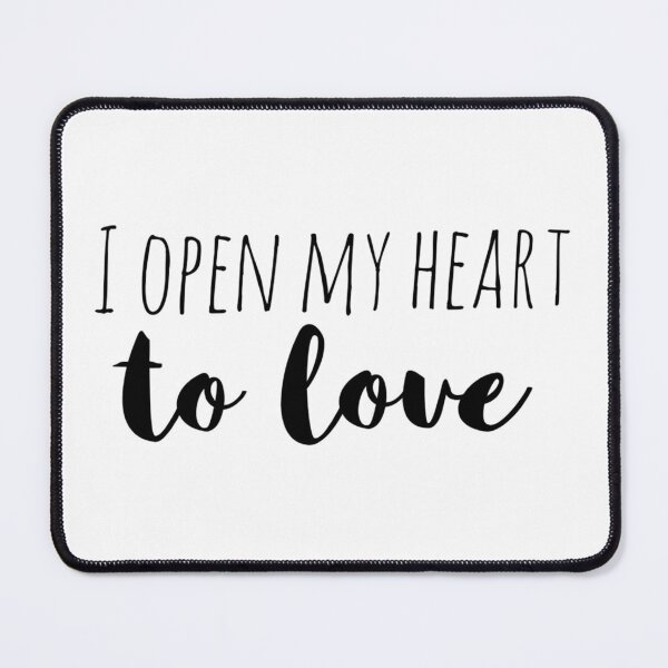 Item preview, I Open My Heart to Love – Affirmation – Heart-Opening Mantra designed and sold by Camila Ardila.