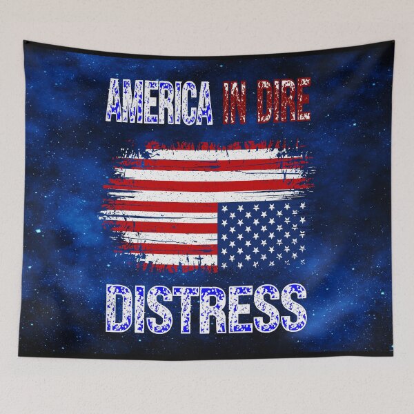 Item preview, America in Dire Distress – Cosmic Protest Design designed and sold by MysticOzzy.