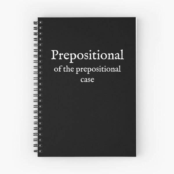 Item preview, P: Prepositional: Wear Your Dictionary: English: White Text  designed and sold by WearYourWords.