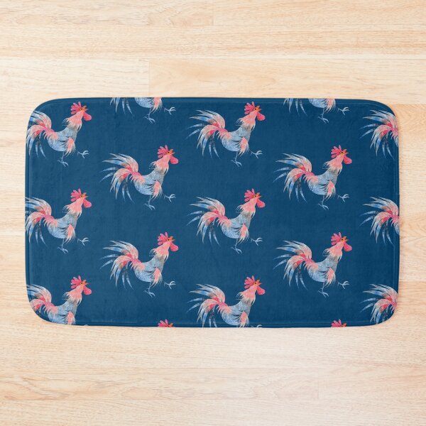 Item preview, Collage Art Perky Watercolor Farm Rooster designed and sold by maplepancakes.