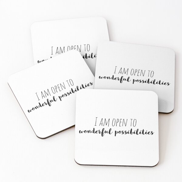 Item preview, I Am Open to Wonderful Possibilities – Affirmation – Expansion Mindset Quote designed and sold by Camila  Ardila.