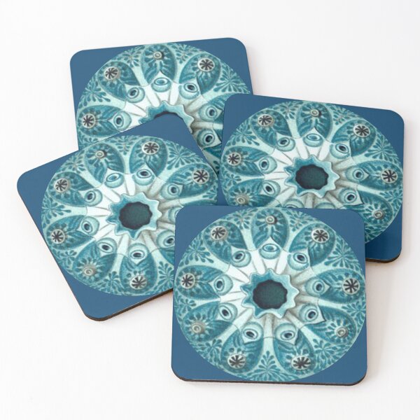 Item preview, Haeckel Vintage Science Art, Blue Mandala - Sea Urchin designed and sold by FUNKARIUM.