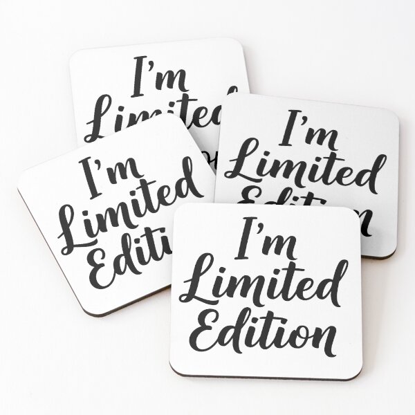 Item preview, I'm Limited Edition - Elegant Black Script Text designed and sold by Drevorezkin.