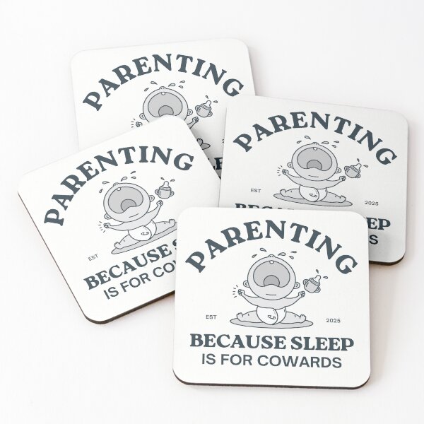 Item preview, Parenting Because Sleep Is for Cowards: Sarcastic Parents’ Day designed and sold by Office Geek Shop.