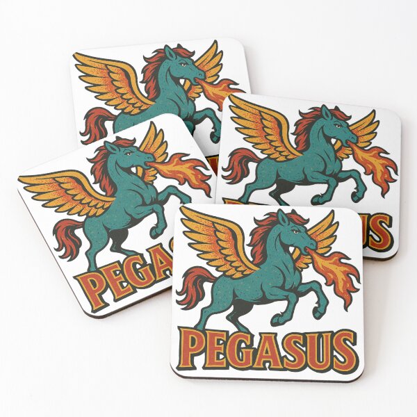 Item preview, Retro Winged Fire Pegasus designed and sold by JonelleTshirts.