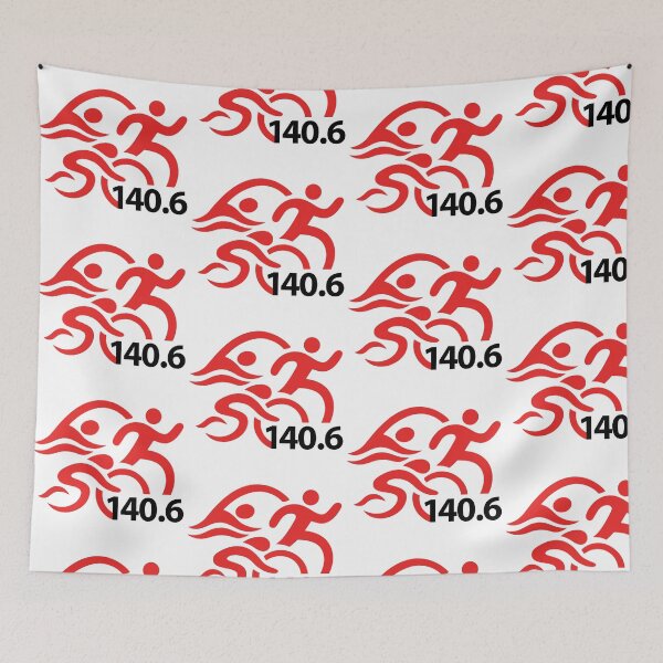 Item preview, Swim Bike Run 140.6 (red and black) designed and sold by TriathlonGoods.