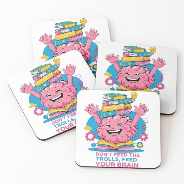 Item preview,  Brain Teaser- Smart Choice: 'Don't Feed the Trolls, Feed Your Brain' designed and sold by wellie-chic.