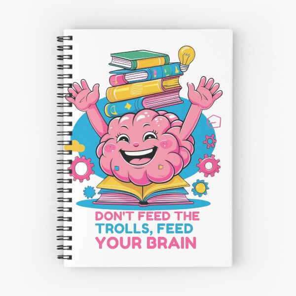 Item preview,  Brain Teaser- Smart Choice: 'Don't Feed the Trolls, Feed Your Brain' designed and sold by wellie-chic.