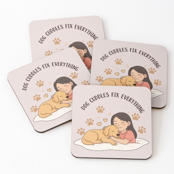 Item preview, Dog cuddles fix everything designed and sold by Amir Faysal.