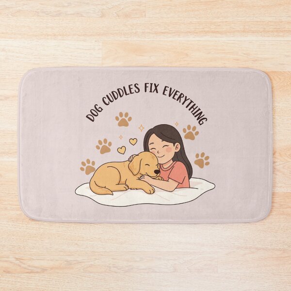 Item preview, Dog cuddles fix everything designed and sold by Amir Faysal.