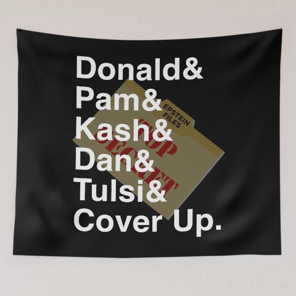 Item preview, Epstein Files Cover Up Namestack Political Satire designed and sold by EthosWear.