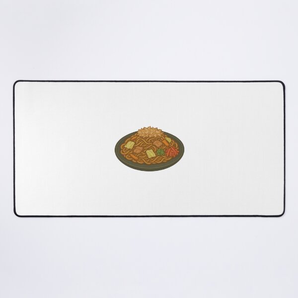Item preview, Yakisoba Stir-Fried Noodles, Japanese Street Food Design, Colorful Noodle Plate Art designed and sold by Vendeloc.