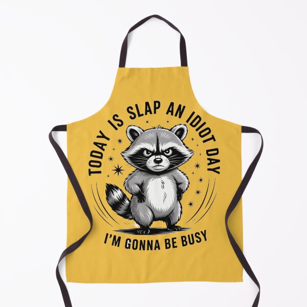 Item preview, Slap an Idiot Day Raccoon Funny Sarcastic Design designed and sold by Aredbox.