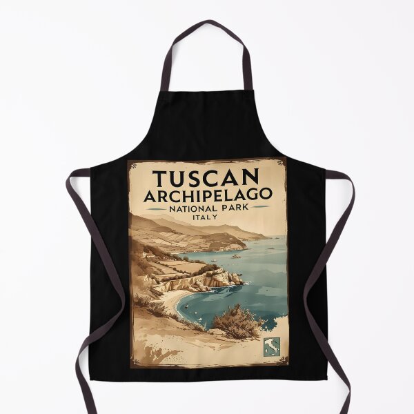 Item preview, A Vintage Illustration of Tuscan Archipelago National Park - Italy  designed and sold by GoodOldVintage.