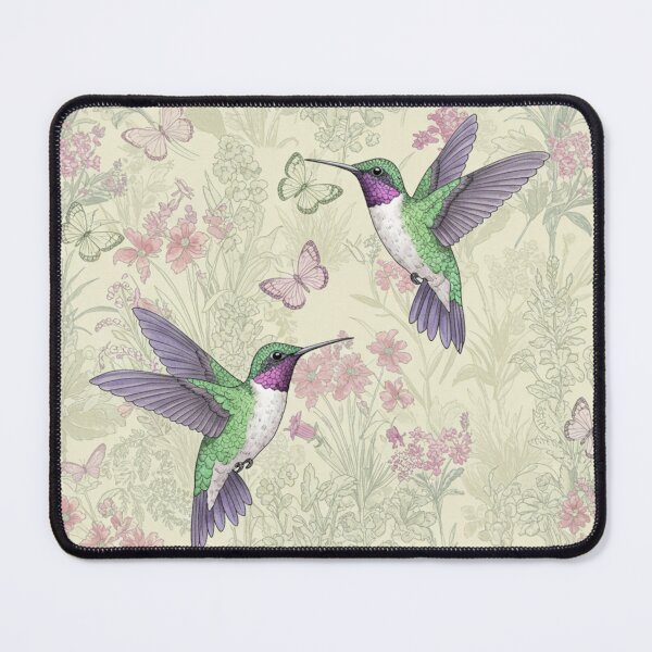 Item preview, Vintage Hummingbird Soft Garden Flight designed and sold by LyssasMindArt.