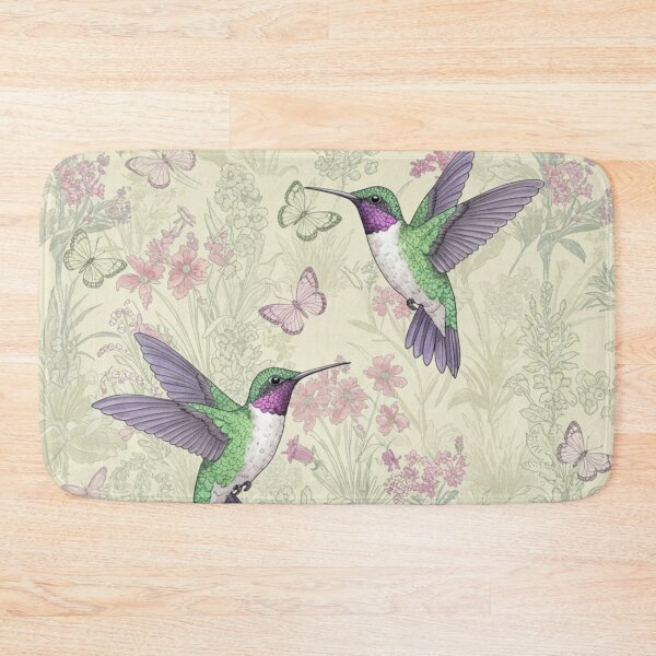 Item preview, Vintage Hummingbird Soft Garden Flight designed and sold by LyssasMindArt.